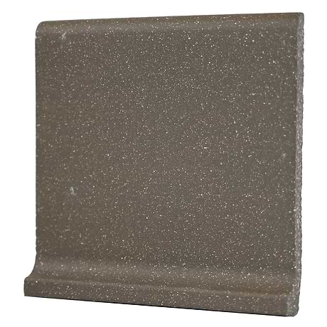 Elemental Pewter Brown 6x6 Ceramic Quarry Tile Cove Base  (14 per box)