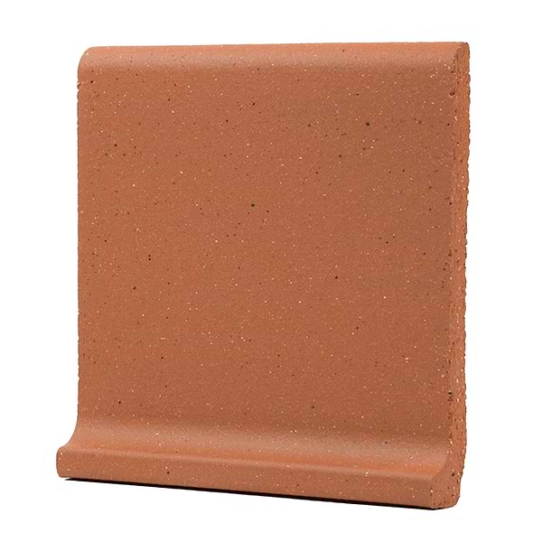 Elemental Red 6x6 Ceramic Quarry Tile Cove Base  (14 per box)