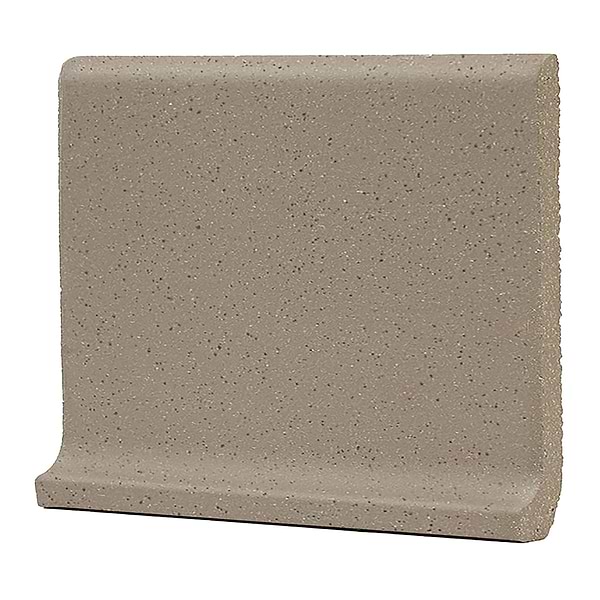 Elemental Gray 6x8 Ceramic Quarry Tile Cove Base (14 per box)