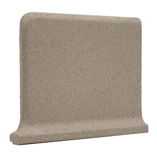 Elemental Gray 6x8 Ceramic Quarry Tile Cove Base Right Outside Corner (14 per box)