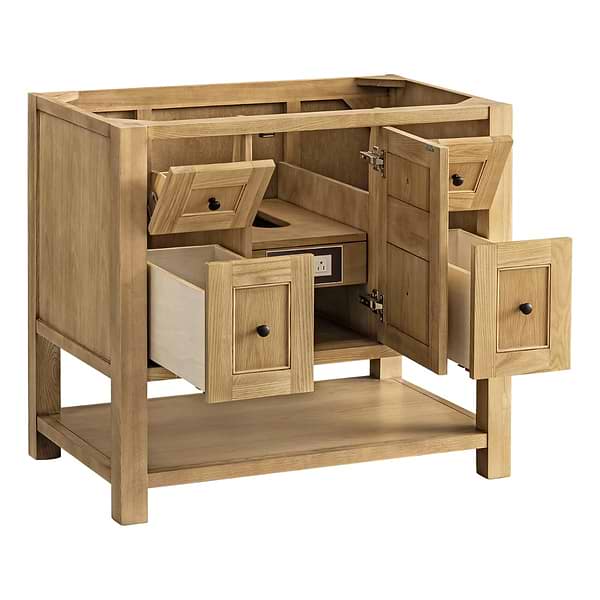 James Martin Vanities Breckenridge Light Natural Oak 36" Single Vanity without Top