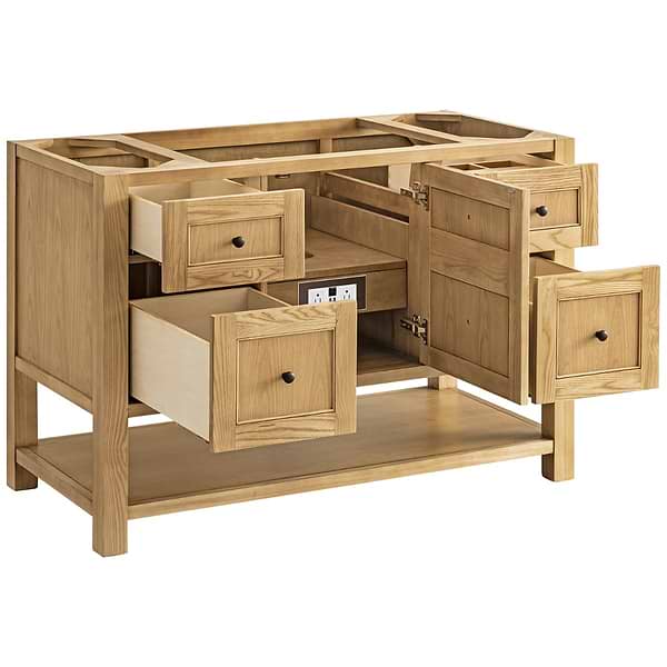 James Martin Vanities Breckenridge Light Natural Oak 48" Single Vanity without Top