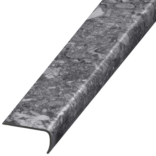 Rizo LVT Charcoal Black 2x1x94" LVT VersaEdge Stair Nose by Versatrim