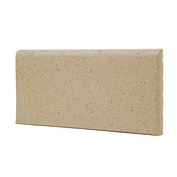 Elemental Beige 4x8 Ceramic Quarry Tile Bullnose (12 per box)