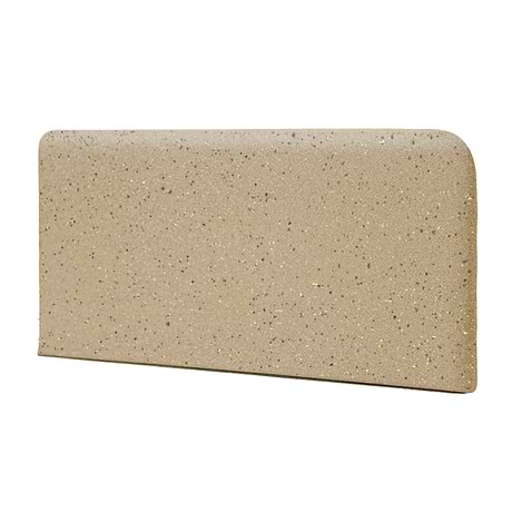 Elemental Beige 4x8 Ceramic Quarry Tile Left Bullnose Corner (12 per box)