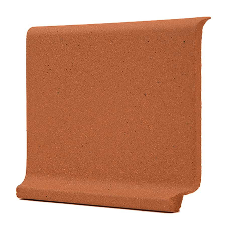 Elemental Red 6x6 Ceramic Quarry Tile Cove Base Inside Corner (14 per box)