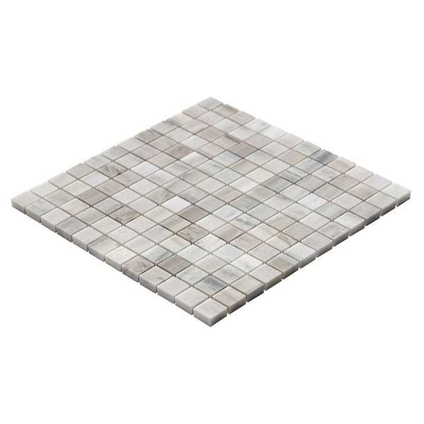 Skyline Gray 1x1 Honed Marble Mosaic Tile