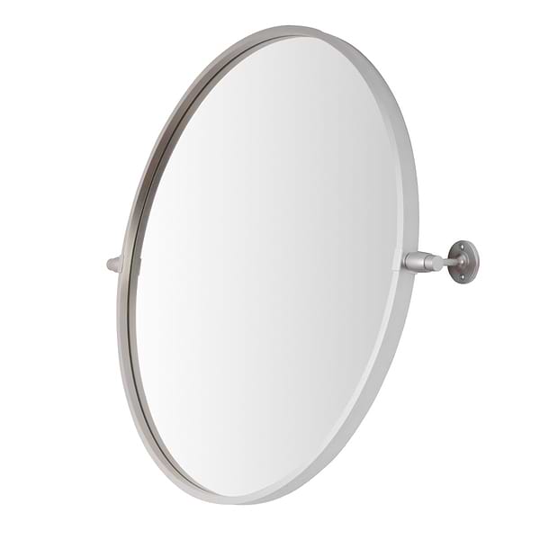 Liora Silver 24" Round Tilt Mirror