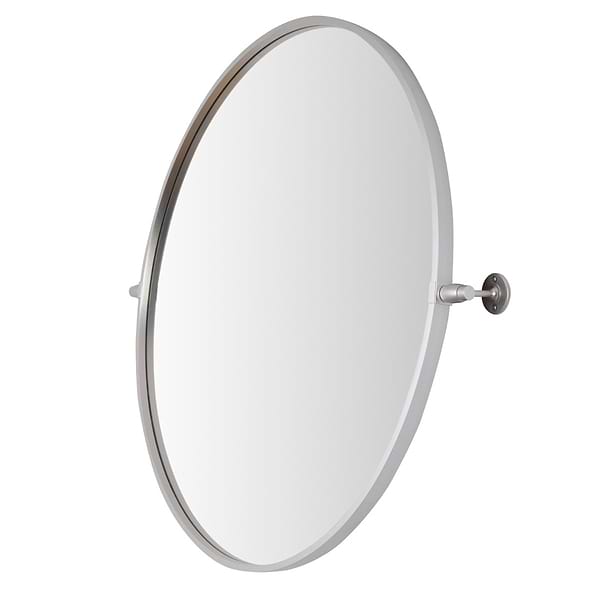 Liora Silver 30" Round Tilt Mirror