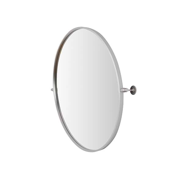 Liora Silver 30" Round Tilt Mirror