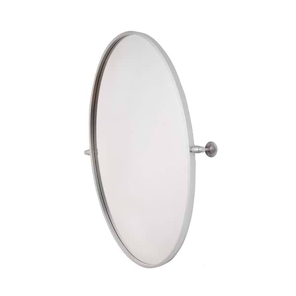 Liora Silver 21x32" Oval Tilt Mirror