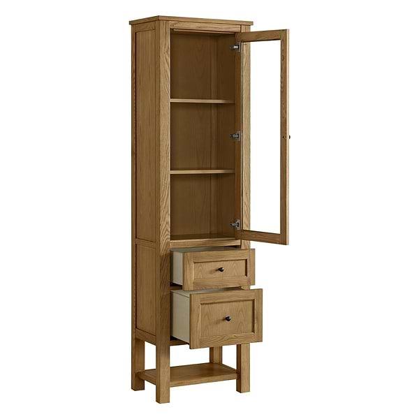 James Martin Vanities Breckenridge Light Natural Oak 22x80 Linen Cabinet