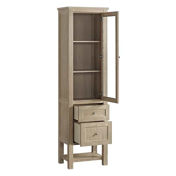 James Martin Vanities Breckenridge Whitewashed Oak  22x80 Linen Cabinet