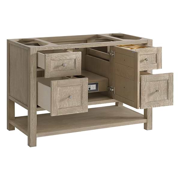 James Martin Vanities Breckenridge Whitewashed Oak 48" Single Vanity without Top