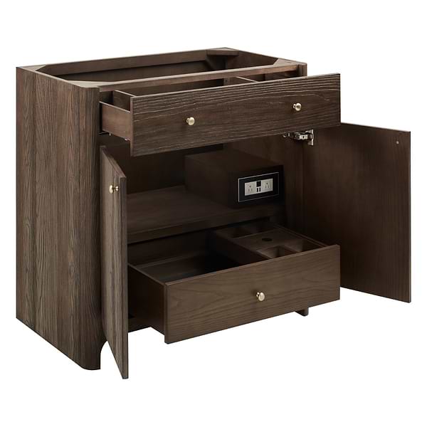 James Martin Vanities Gracyn Natural Ash 36" Single Vanity without Top
