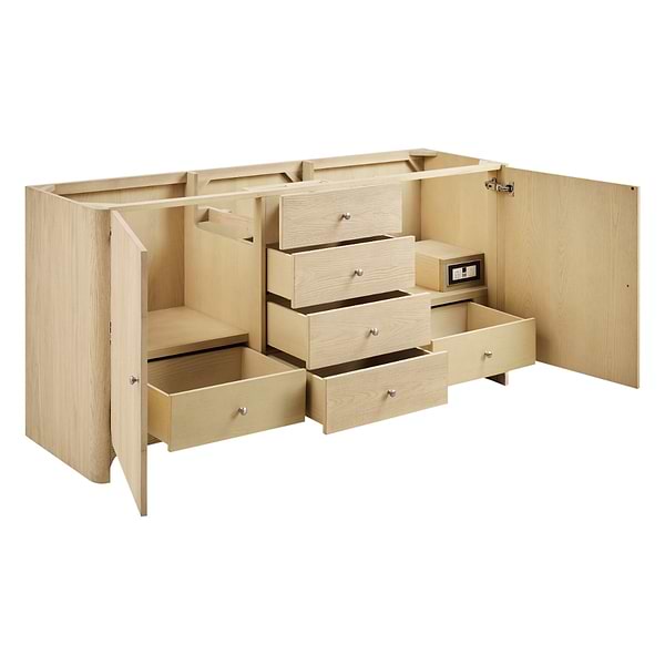 James Martin Vanities Gracyn Driftwood 72" Double Vanity without Top