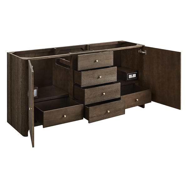 James Martin Vanities Gracyn Natural Ash 72" Double Vanity without Top