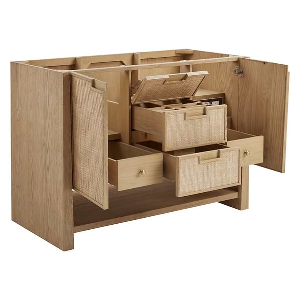 James Martin Vanities Solene Seaside Oak 48" Single Vanity without Top