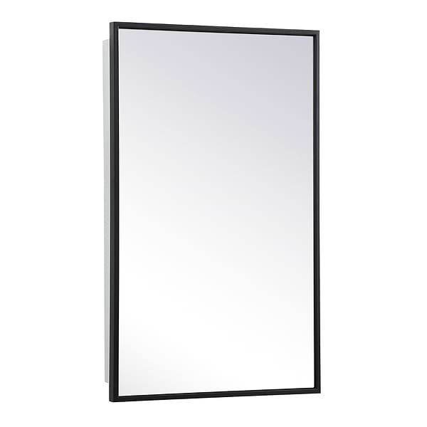 Oraya Black 17x28" Medicine Cabinet