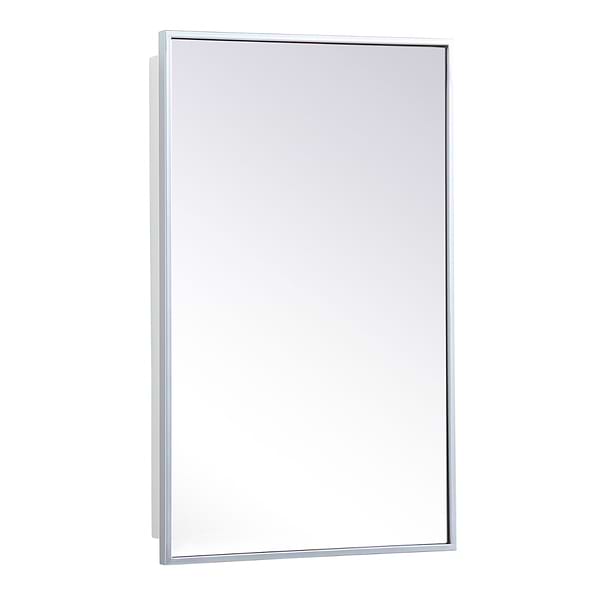 Oraya Silver 17x28" Medicine Cabinet