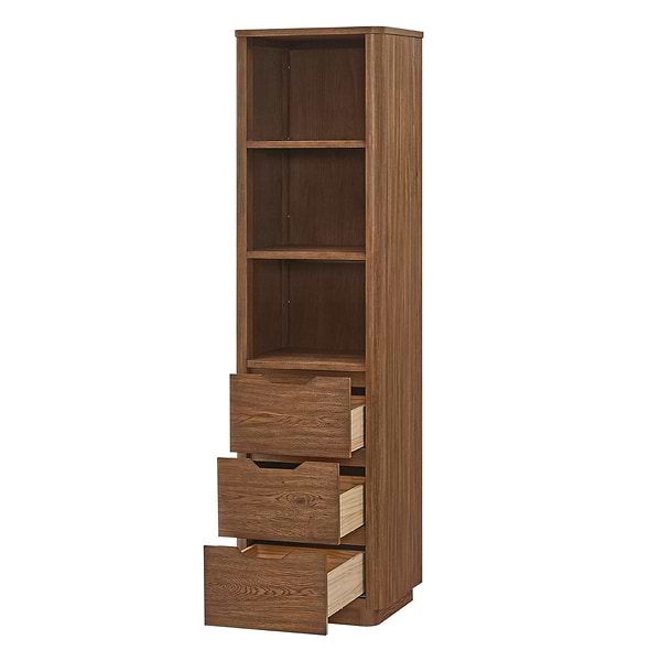 Salma Weathered Brown Oak 20" Linen Cabinet