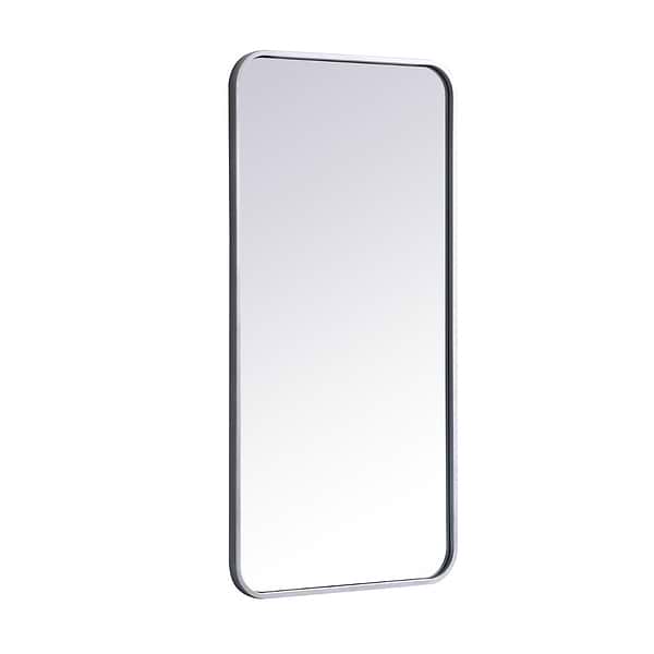 Netta Silver Metal 18x36  Mirror