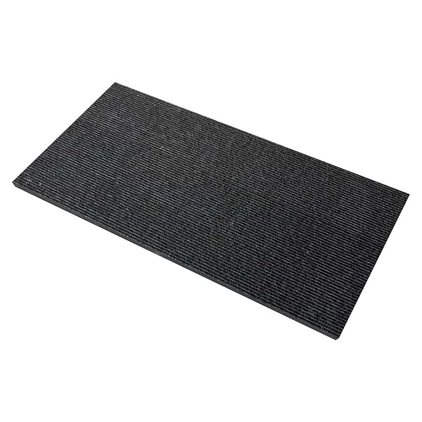 Rakestone Carved Comb Noir Black 12x24 Textured Honed Basalt Stone Tile