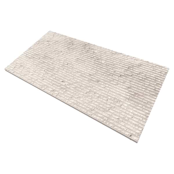 Rakestone Carved Split Wooden Beige 12x24 Textured Honed Limestone Stone Tile