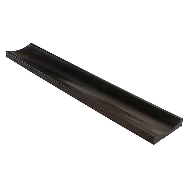 LavaArt 3D Fluted Metallic Copper 6x36 Glossy Lava Stone Bar Tile