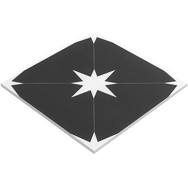 Tau Nero 9x9 Matte Porcelain Tile