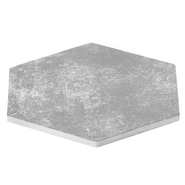 Terra Pompeii Gris Gray 8" Hexagon Matte Porcelain Tile