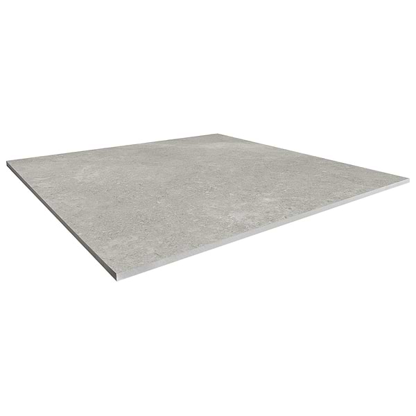 Sample-New Rock Fumo Light Gray Limestone Look Matte Porcelain Tile