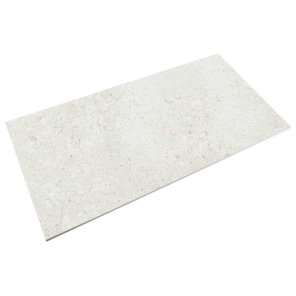 Sample-New Rock Perla White Limestone Look Matte Porcelain Tile