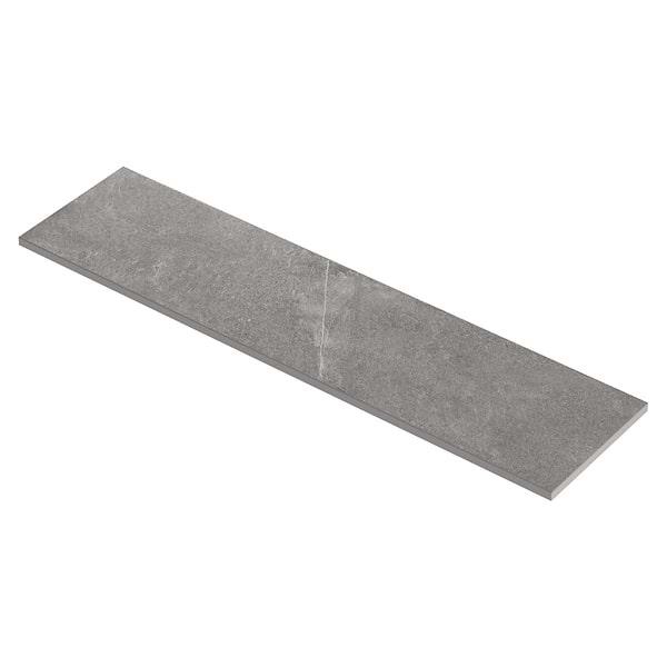 Era Silver Gray 12x48 Limestone Look Matte Porcelain 2CM Pool Coping