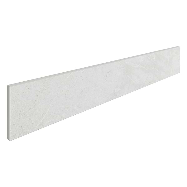 Boscato Cream White 3x24 Marble Look Matte Porcelain Bullnose