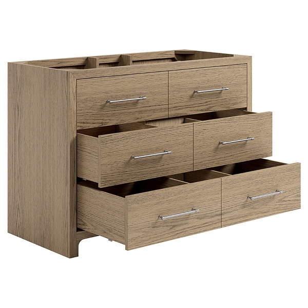 TileBar Studio Vanities Edison Medium Ash 48" Single Vanity without Top