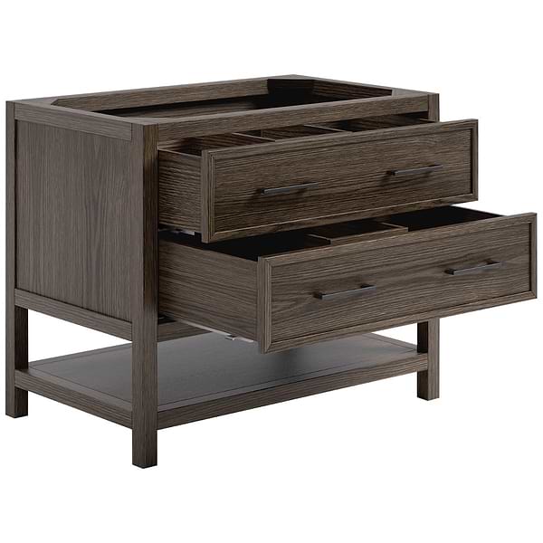 TileBar Studio Vanities Rowan Espresso Oak 36" Single Vanity without Top