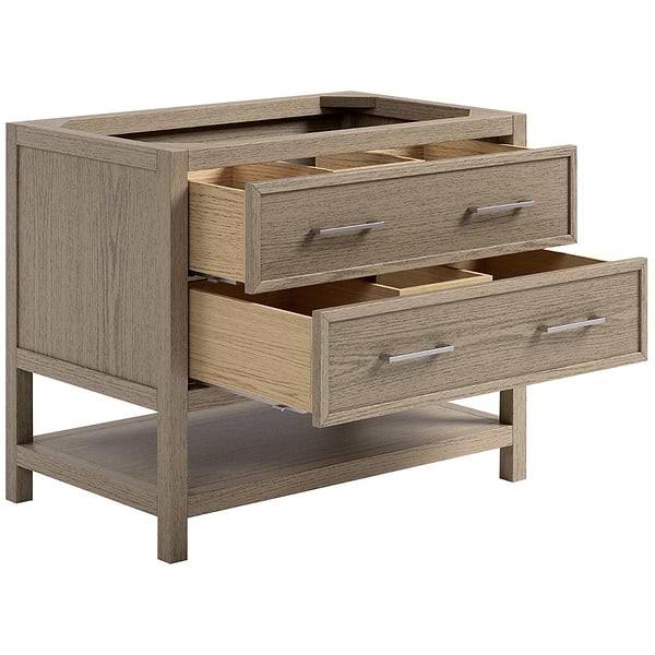 TileBar Studio Vanities Rowan Greige Ash 36" Single Vanity without Top
