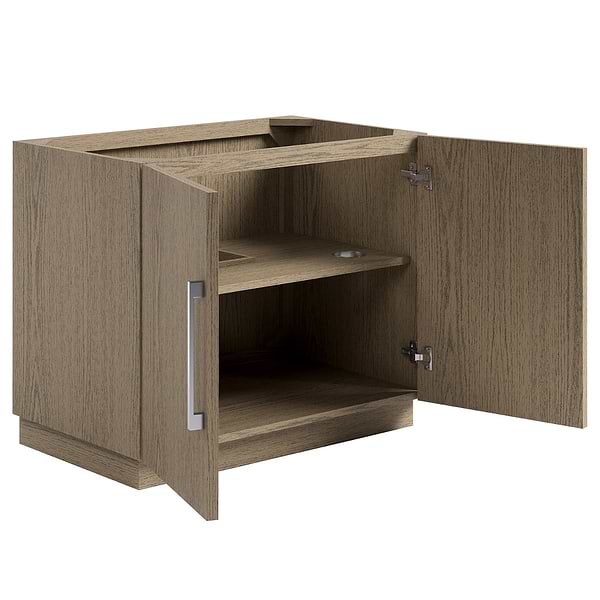 TileBar Studio Vanities Orville Greige Ash 36" Single Vanity without Top