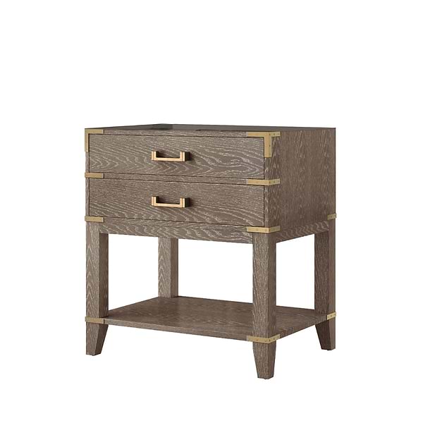 Calico Gray Oak 30" Single Vanity without Top