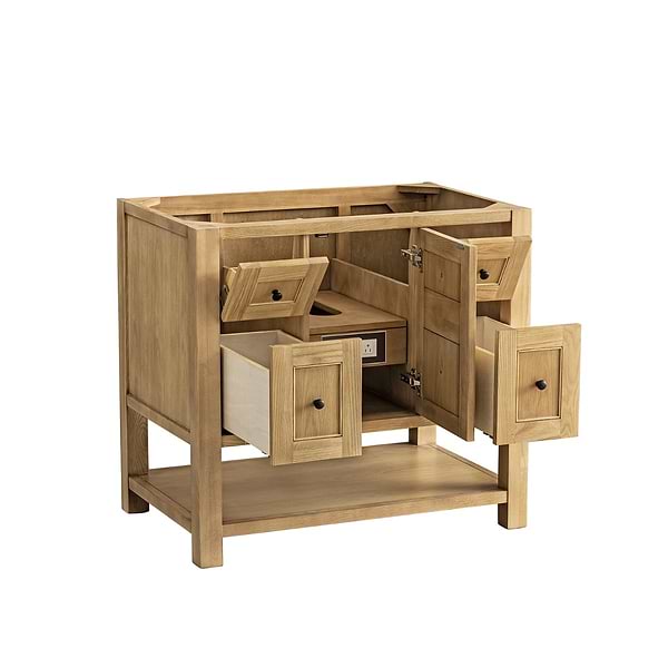 James Martin Vanities Breckenridge Light Natural Oak 36" Single Vanity without Top