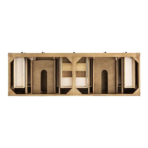 James Martin Vanities Breckenridge Light Natural Oak 72" Double Vanity without Top