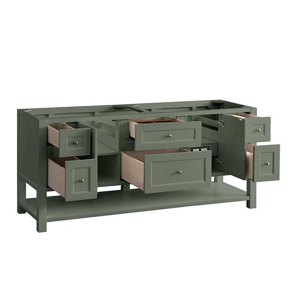 James Martin Vanities Breckenridge Smokey Celadon 72" Double Vanity without Top
