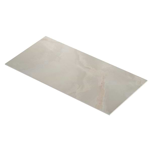 Harmonyx Vanilla White 24x48 Onyx Look Polished Porcelain Tile