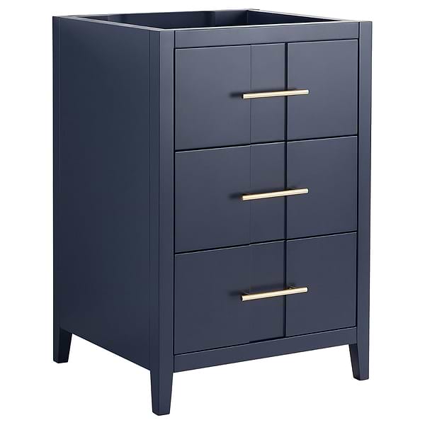 Iconic Navy and Gold 24" Single Vanity without Top