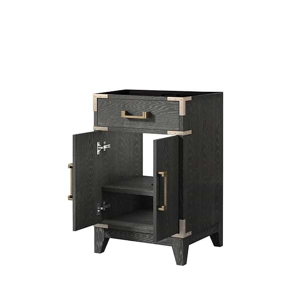 Aiden Black Oak 20" Single Vanity without Top