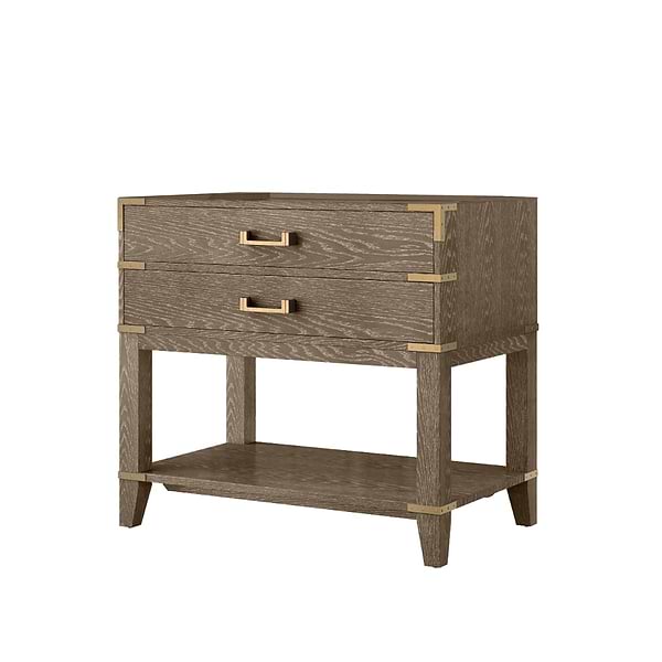 Calico Gray Oak 36" Single Vanity with Carrara Marble Top