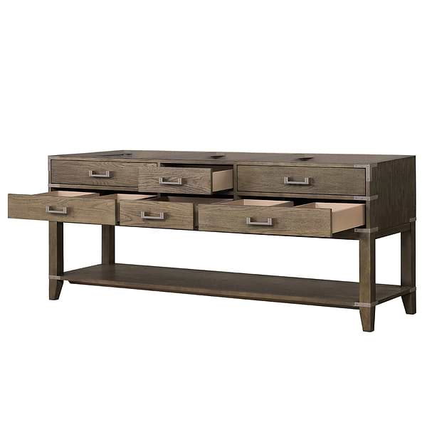 Calico Gray Oak 80" Double Vanity without Top