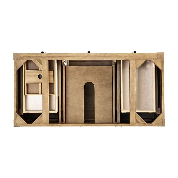 James Martin Vanities Breckenridge Light Natural Oak 48" Single Vanity with White Zeus Quartz Top