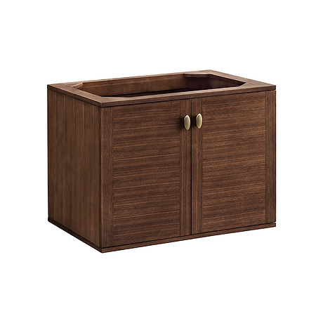 James Martin Vanities Amberly Mid-Century Walnut 30" Single Vanity without Top